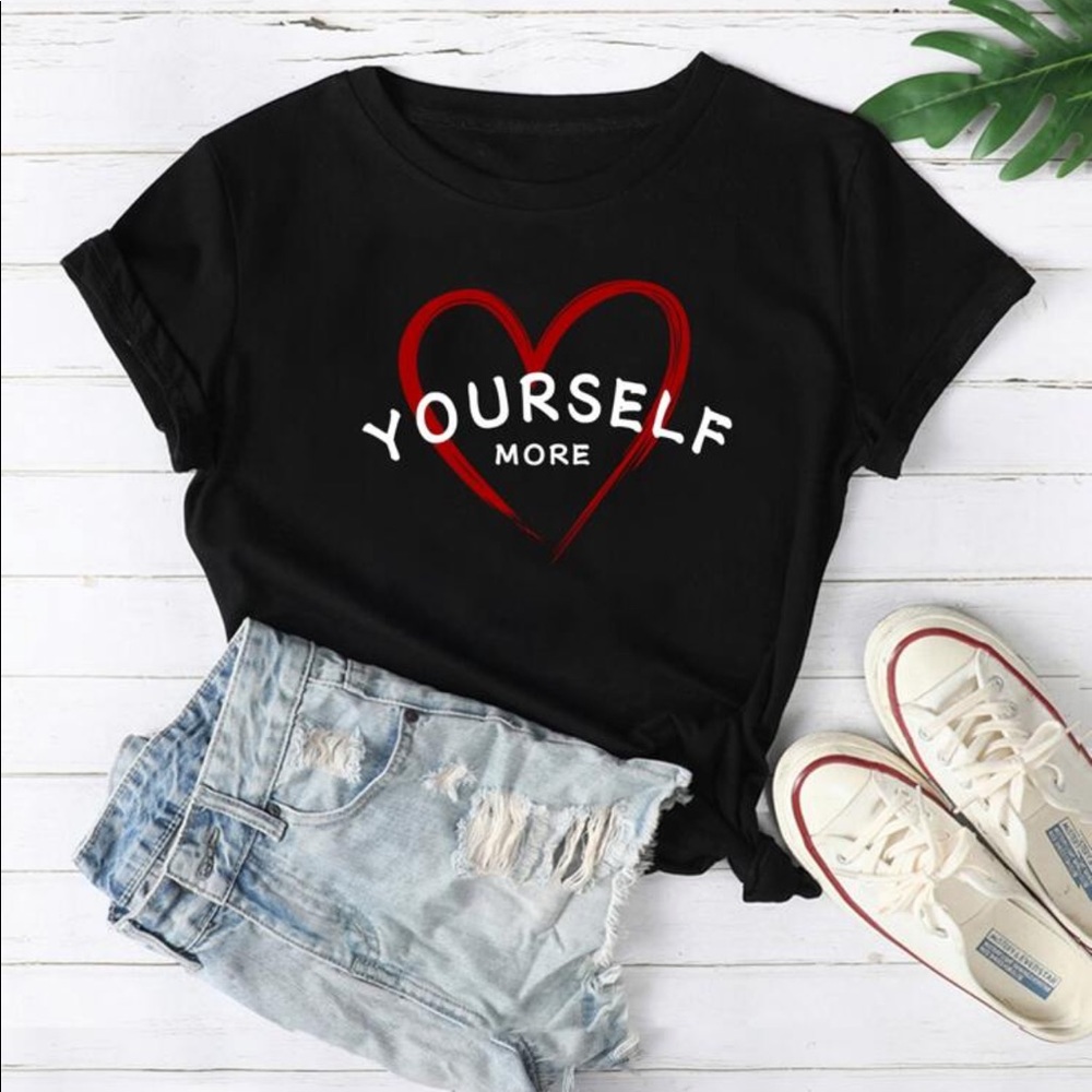 🖤 yourself more graphic tee